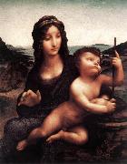 LEONARDO da Vinci Madonna of the Yarnwinder oil on canvas